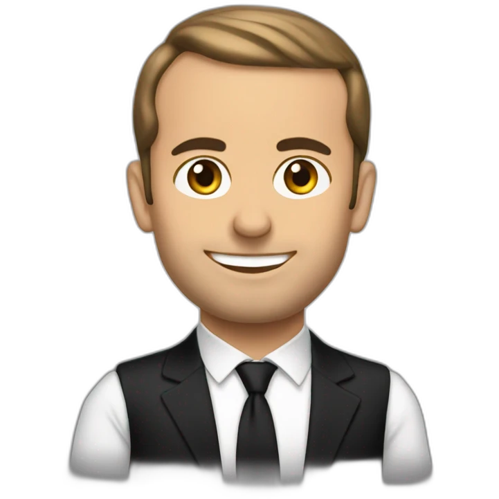 Macron in arabe mode emoji