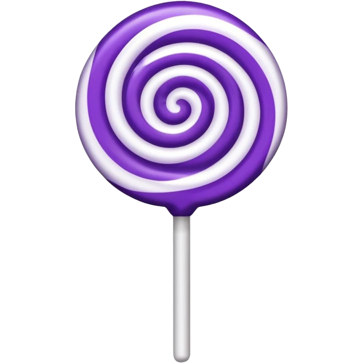 lolipop luminous purple and white emoji