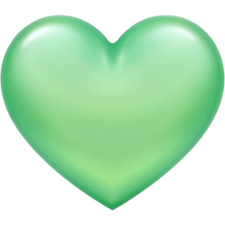 heart with a soft green glow emoji