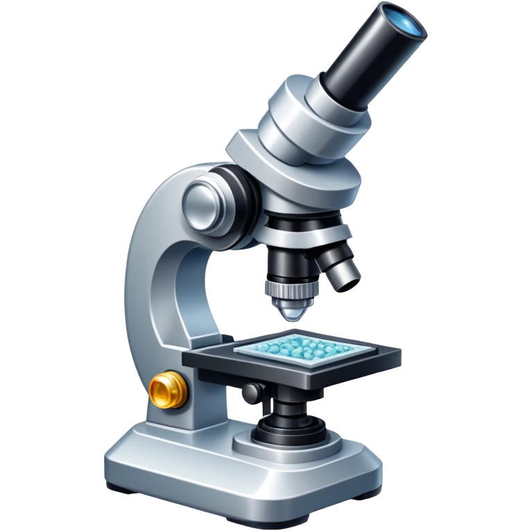 An icon featuring an electronic microscope, a metal alloy, and a crystal structure, symbolizing materials science. The design includes different materials like metals, ceramics, and polymers, alongside a stamp representing testing and quality control. Transparent background emoji