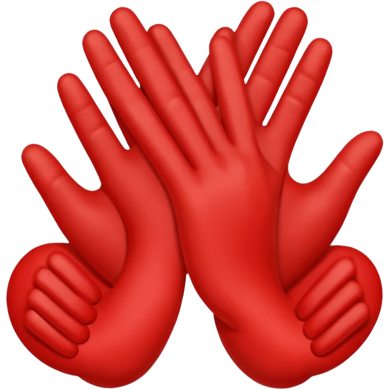 dos manos unidas por un hilo rojo emoji