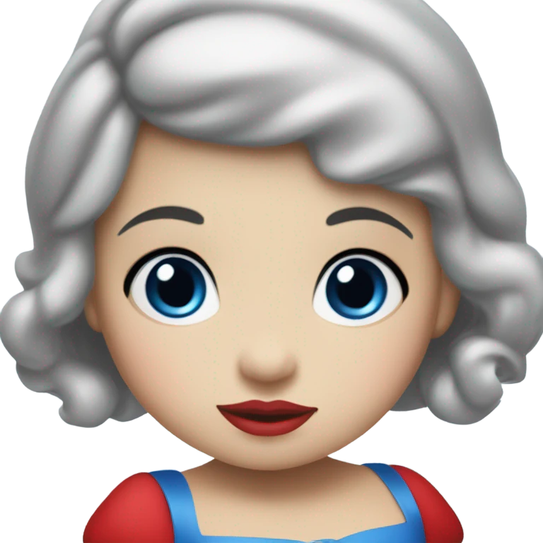 Baby Princess Snow White Blue Eyes emoji