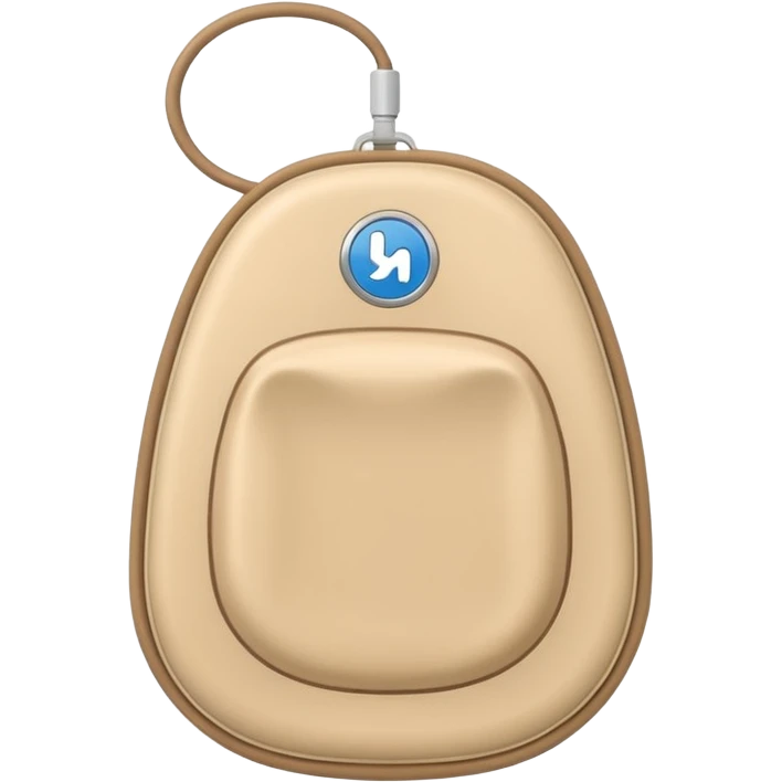 ostomy bag in beige emoji