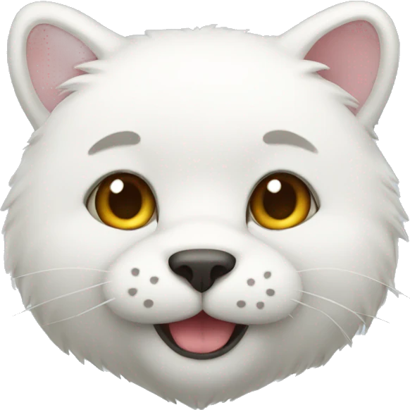 Cat white bear emoji