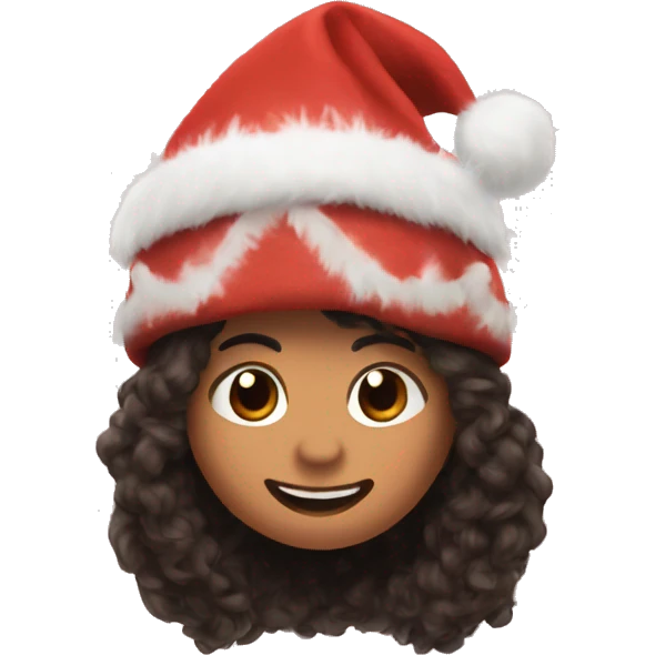 moana christmas hat open arms emoji