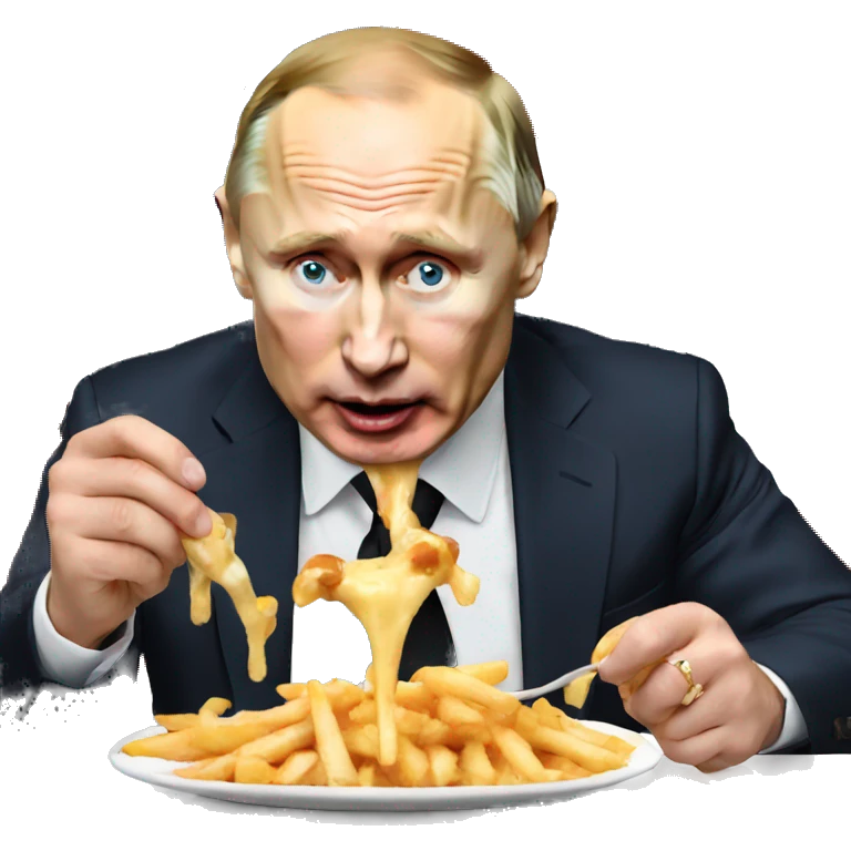 Putin eating poutine  emoji