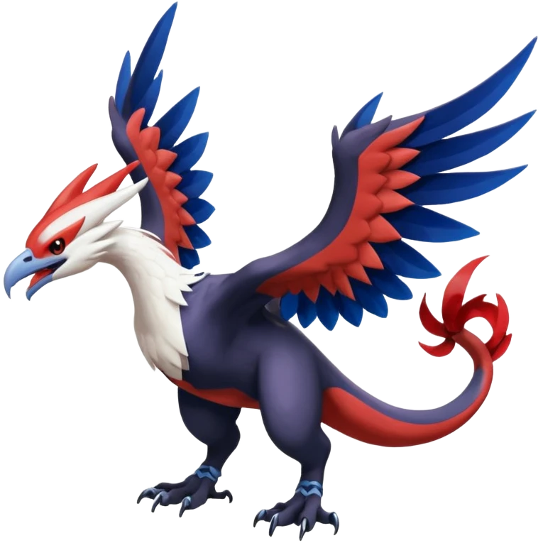 Yveltal-Noivern-Lugia-Fakémon-hybrid-creature (full body)  emoji