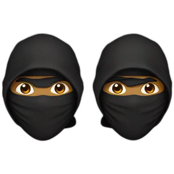 Two Black Ninjas emoji
