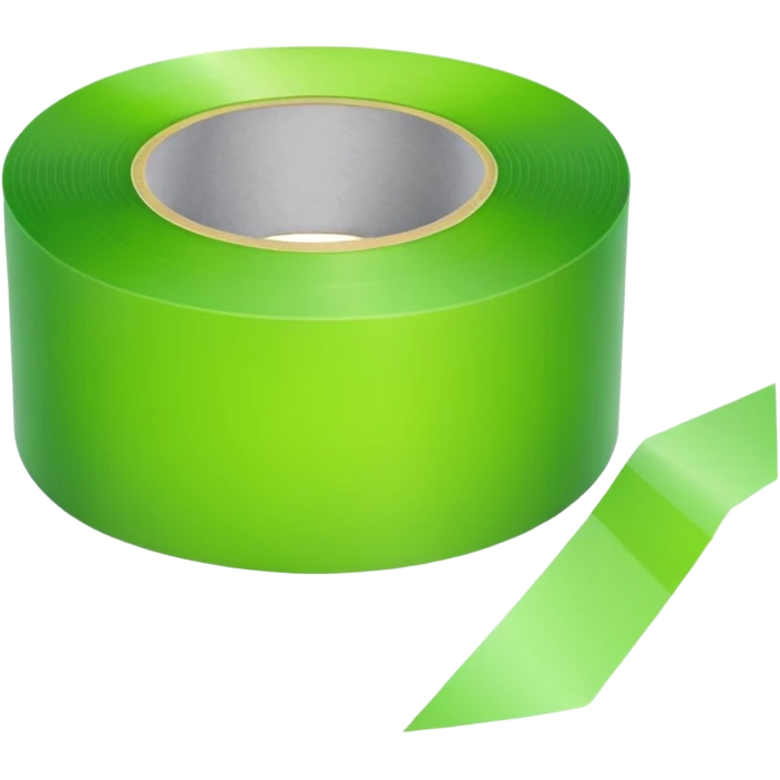 make light Green wide tape emoji