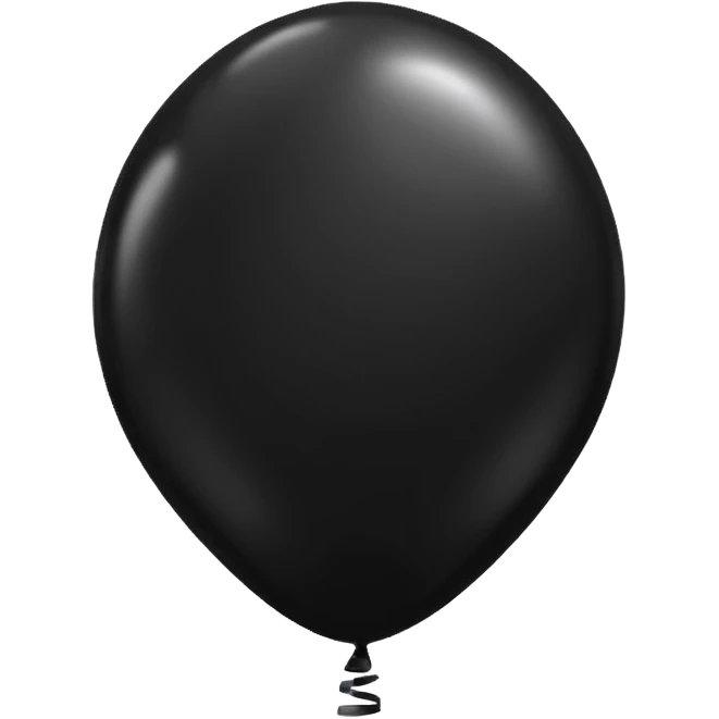 Black balloon emoji