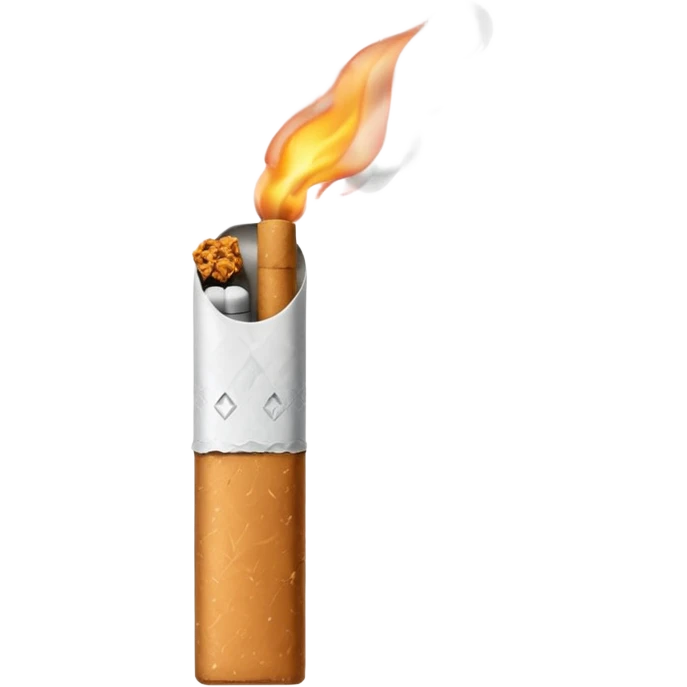 Minimalistic cigarette emoji emoji