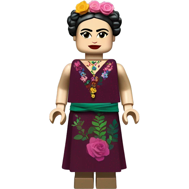 Frida Kahlo lego full body emoji