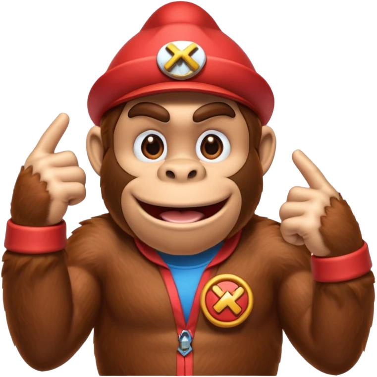 donkey kong making 👌 emoji