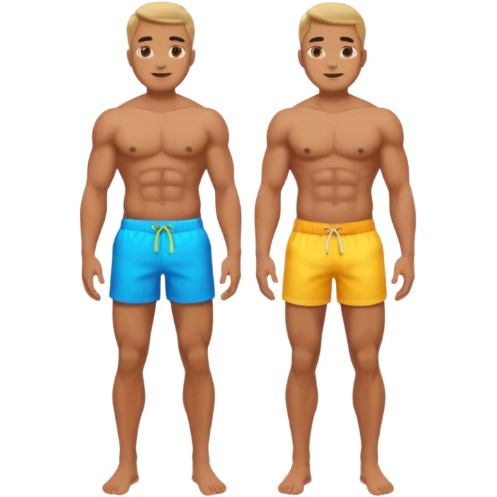 A man without clothes ful body emoji