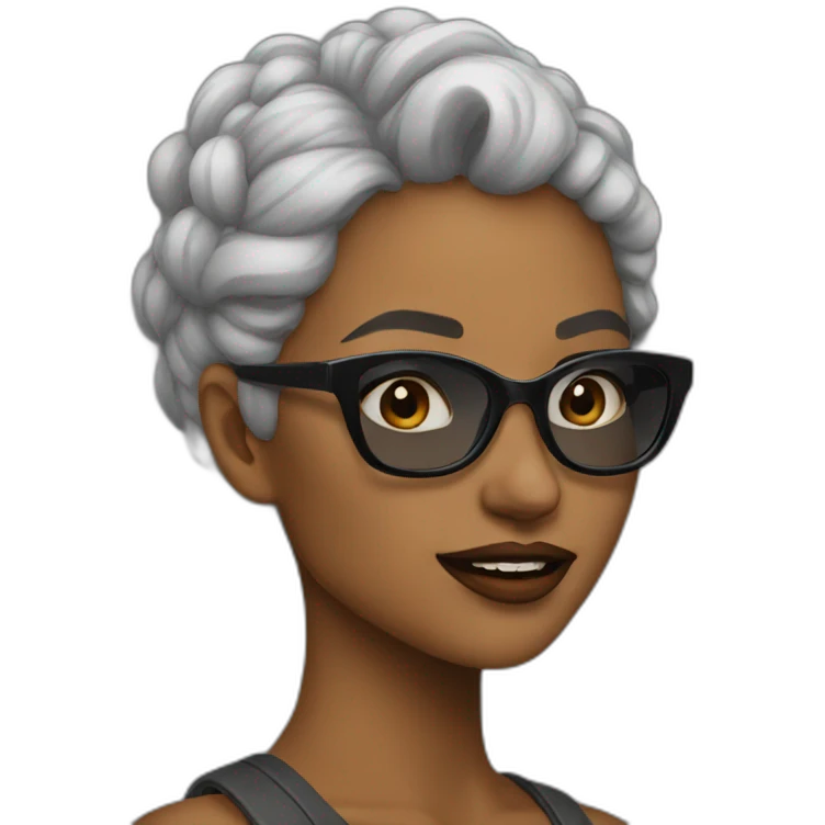 cool woman pic emoji