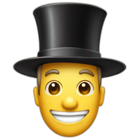  retro disney cylinder hat emoji