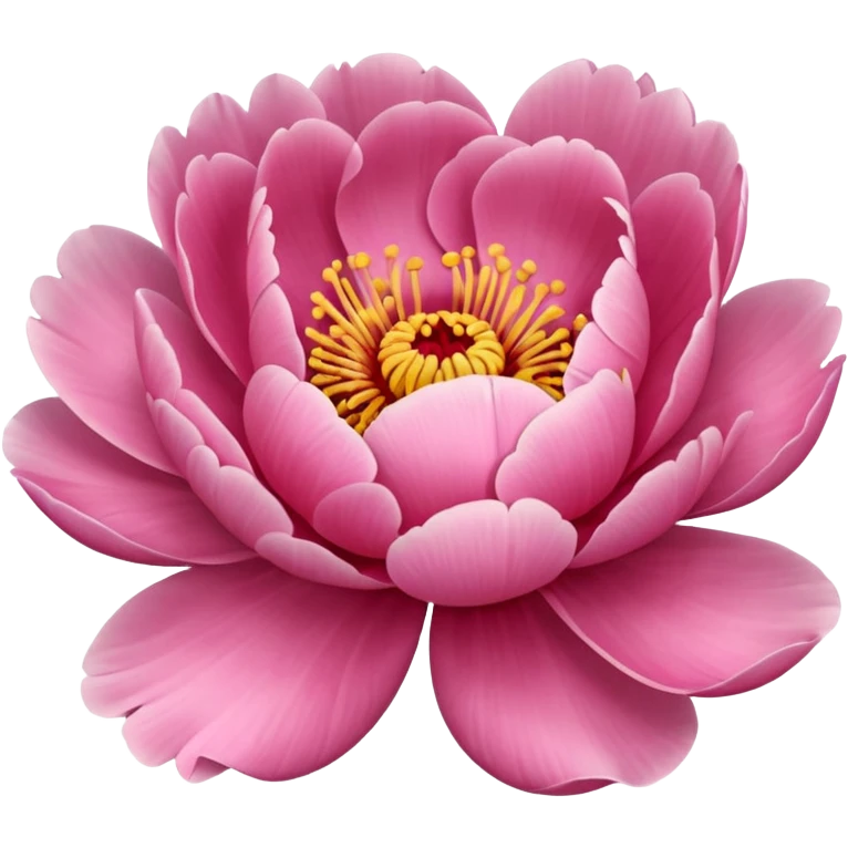 single peony flower emoji