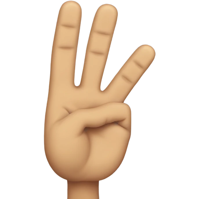 2 fingers toward the ground  emoji