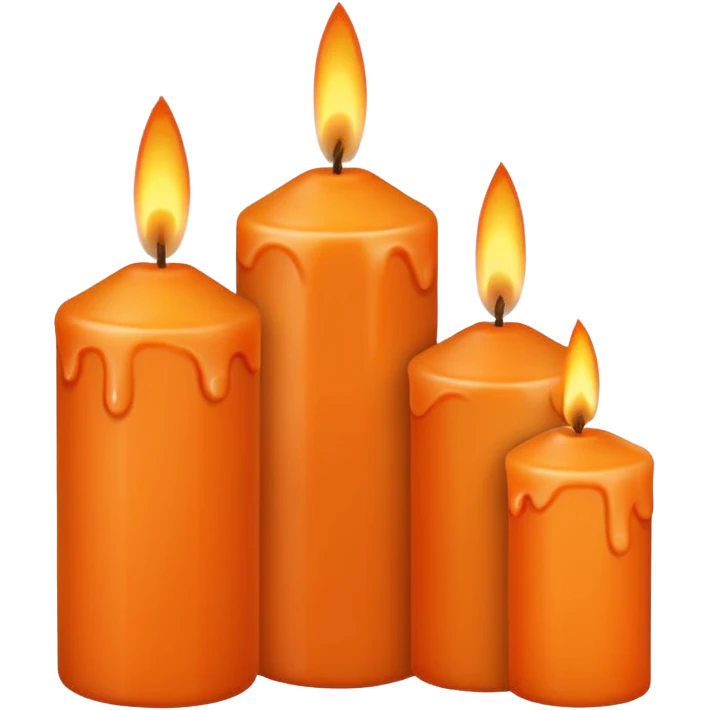 orange candles emoji
