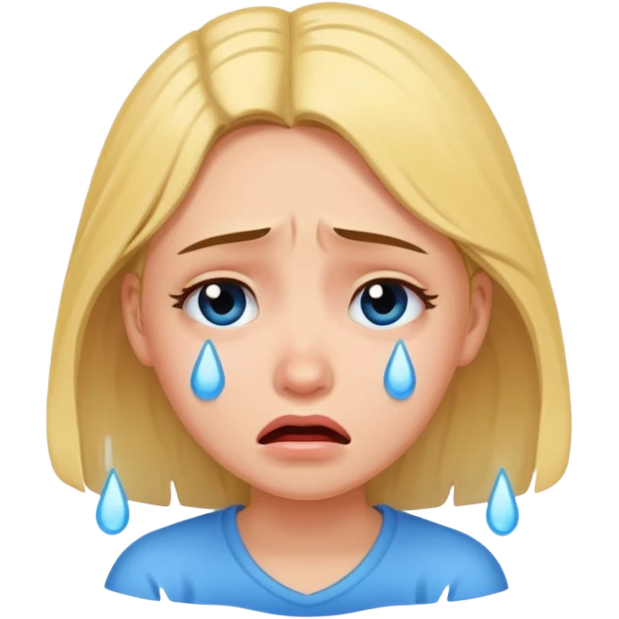 girl crying emoji