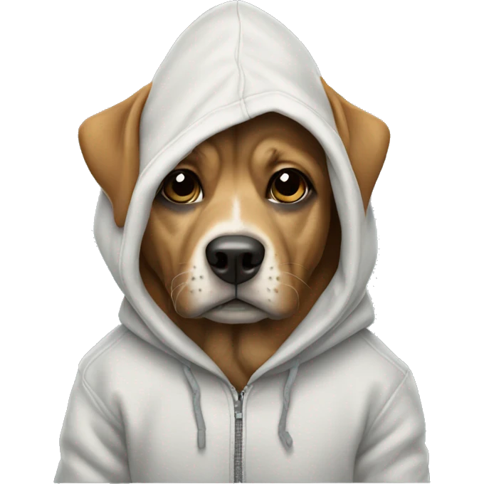 Dog in hoodie emoji