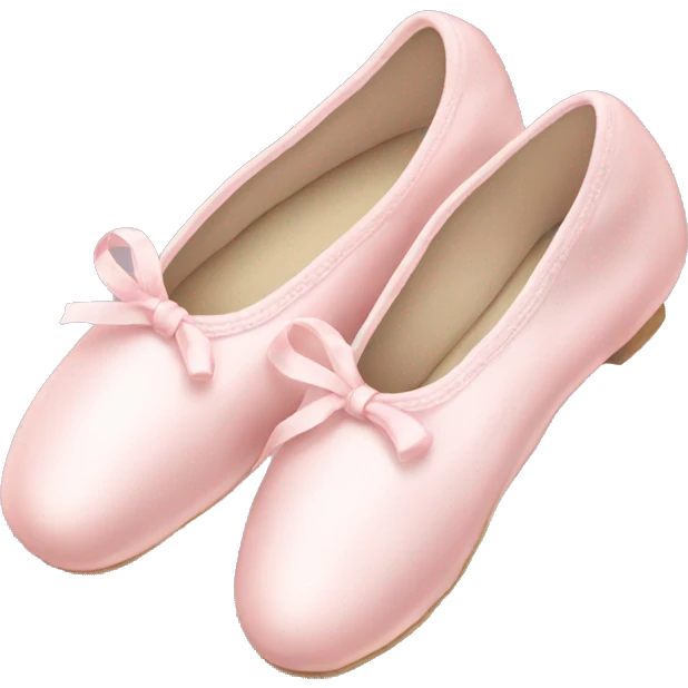 Pale pink ballet shoes emoji