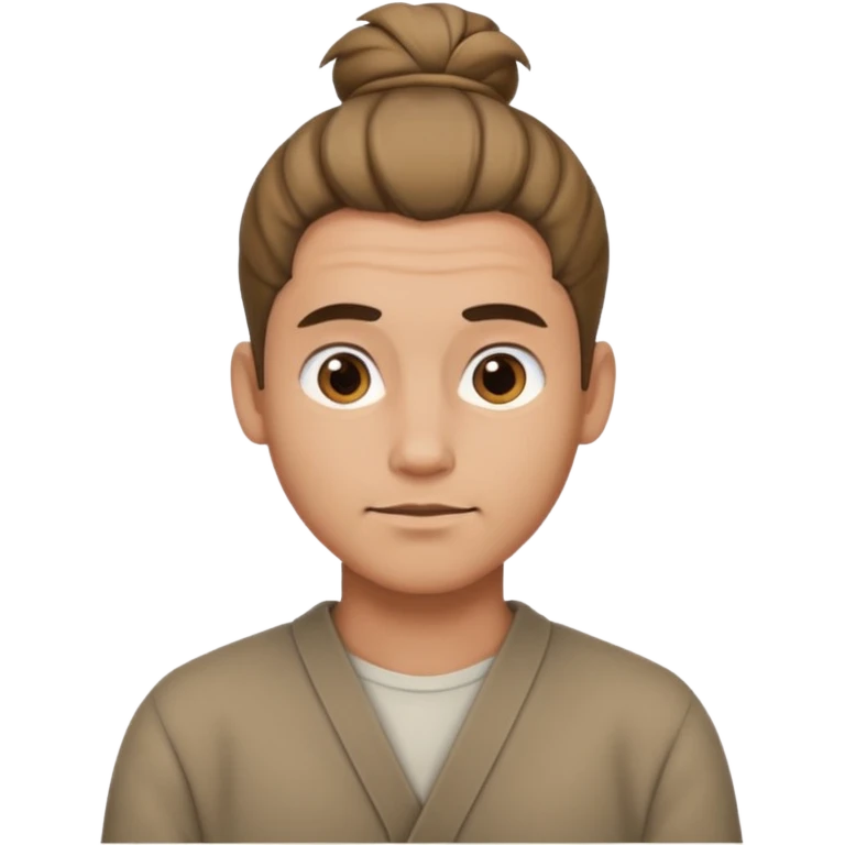 bun haired man emoji