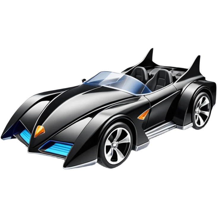 Hot wheels comical Cat Woman’s stealth burglar sporty futuristic pursuit mobile two seater car (reclined seating position) emoji