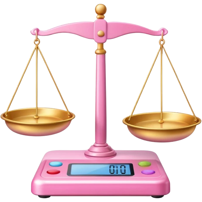 pink Balance Scale Emoji emoji