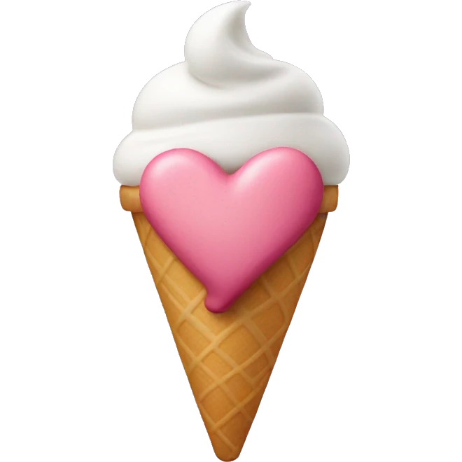 heart with ice cream emoji