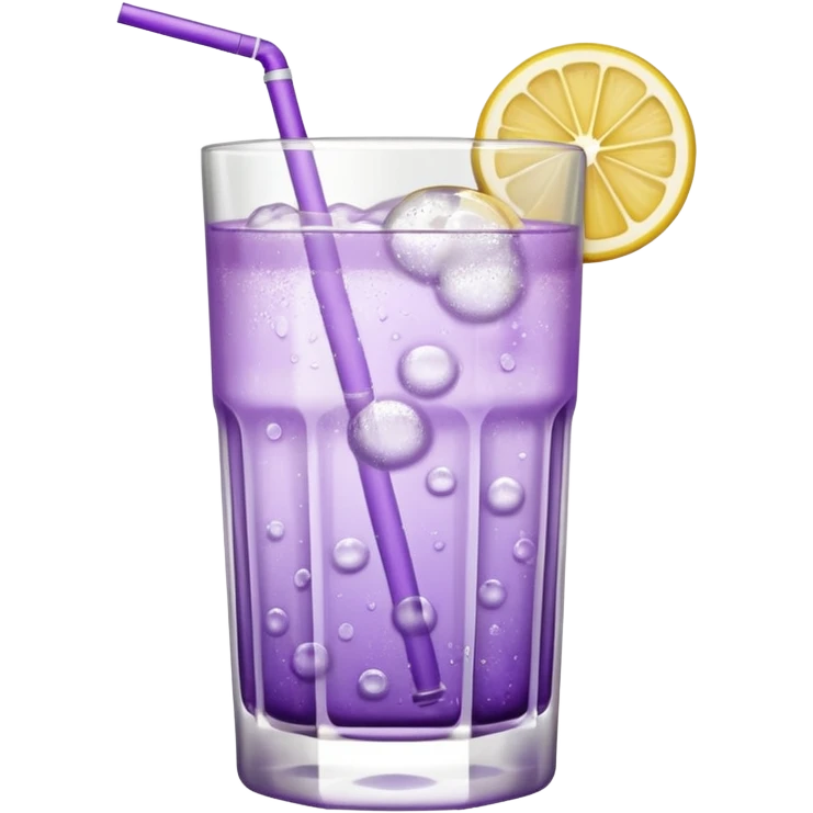 Cocktail light purple with high glass emoji