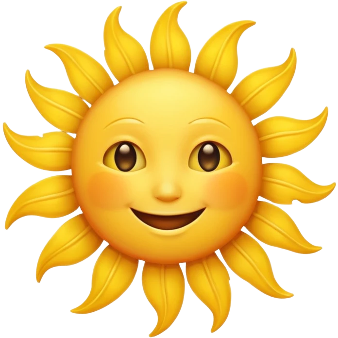 smiling sun emoji emoji