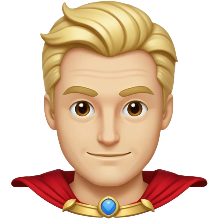 Homelander with a smug grin meme face emoji