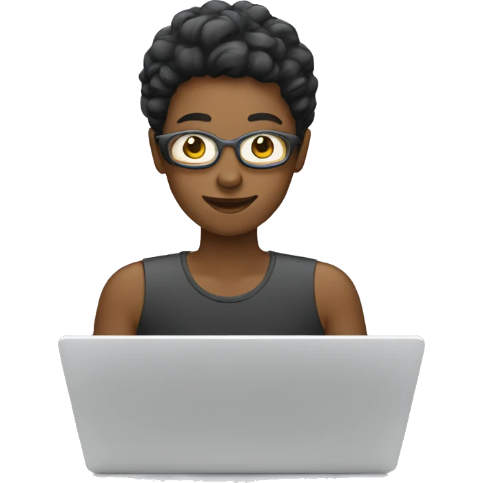 Person using a laptop emoji
