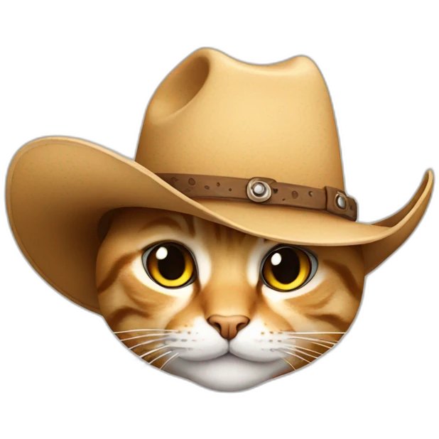 cat with cowboy hat emoji