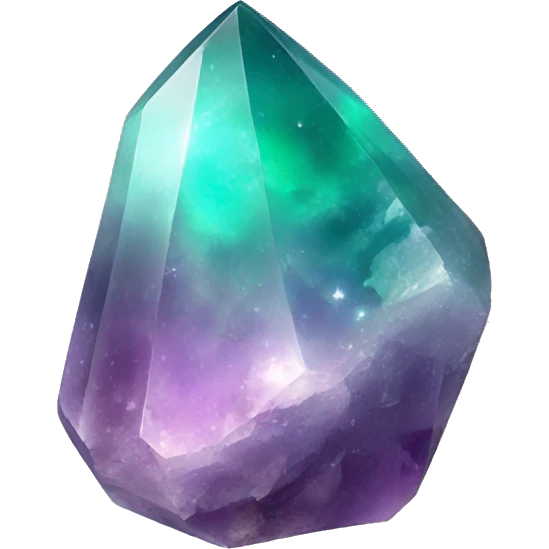 A Pastel nebula fluorite crystal shard gem emoji