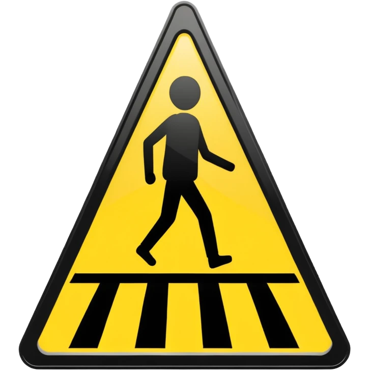 pedestrian crossing sign emoji