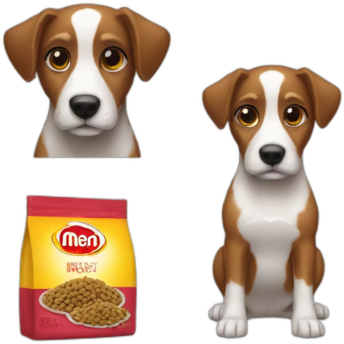 Bags of dog food on sale emoji