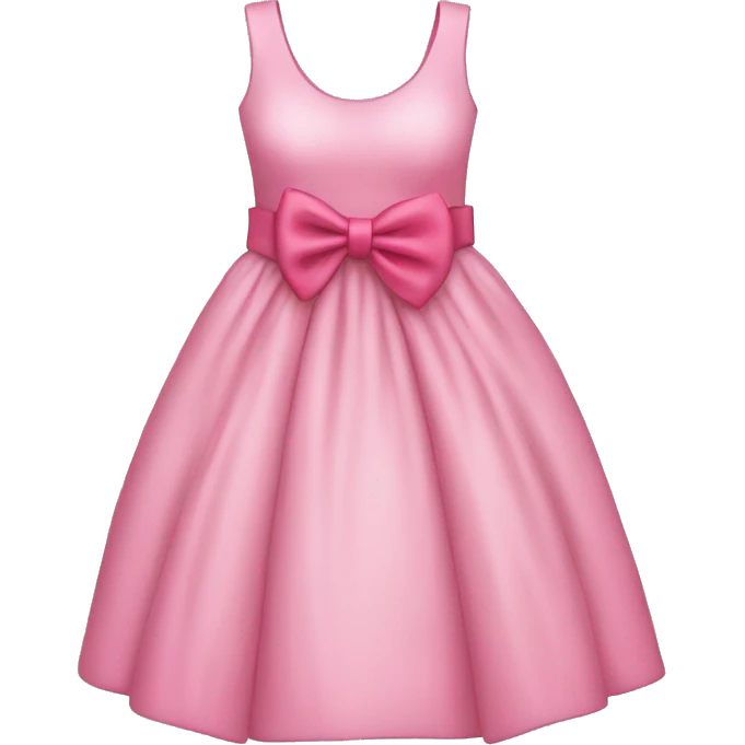 Pink dress with bow emoji