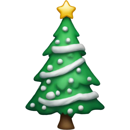 white christmas tree emoji