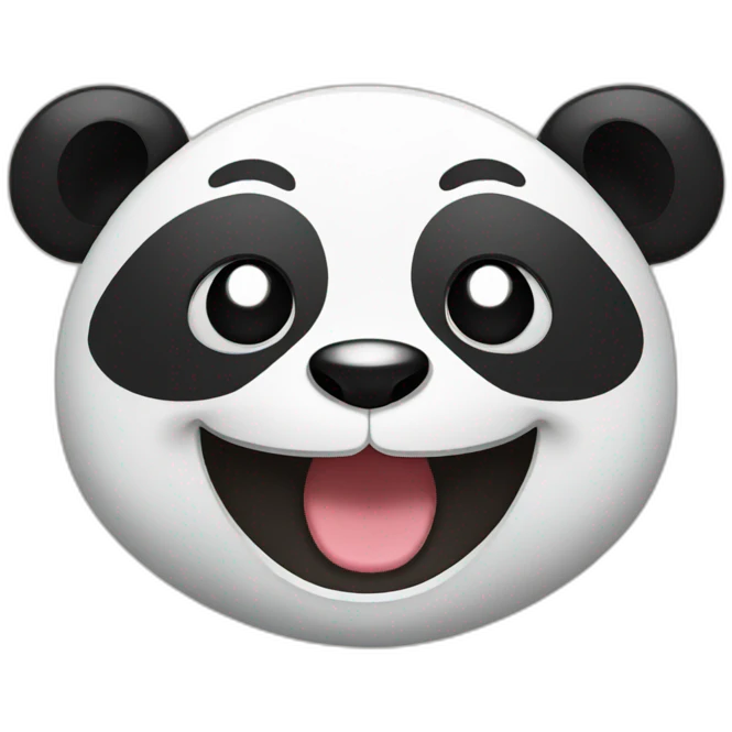 Panda laughing  emoji