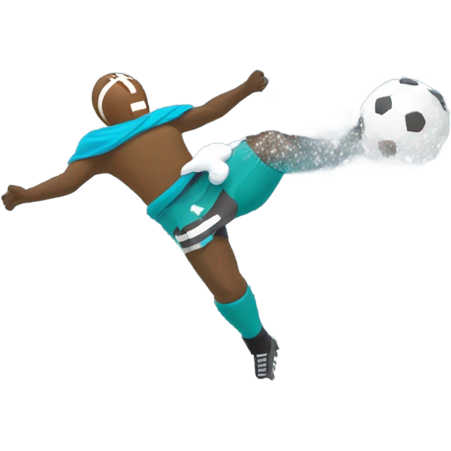 Football in the snow emoji