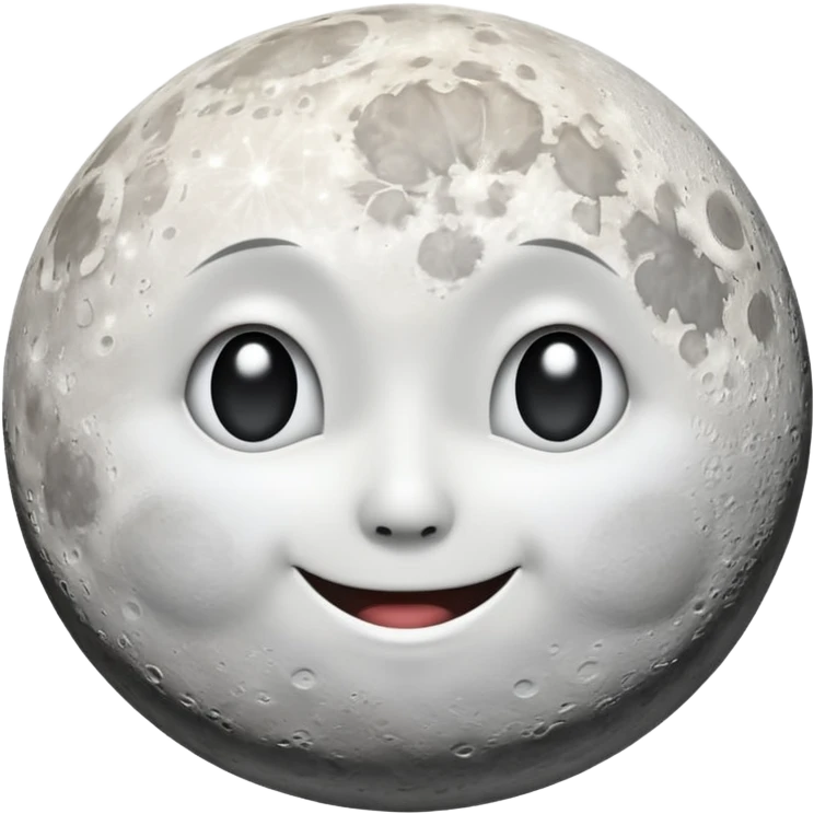 The moon emoji