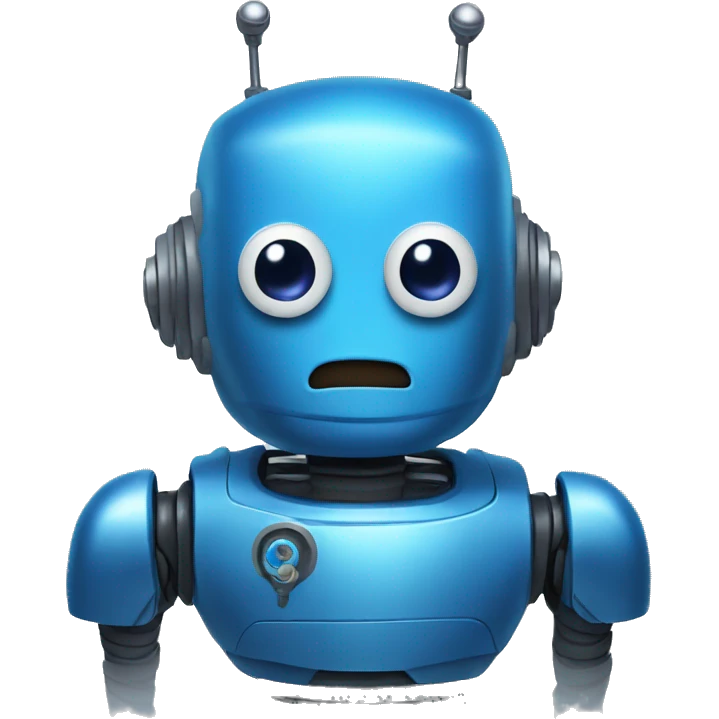 blue robot boris  emoji