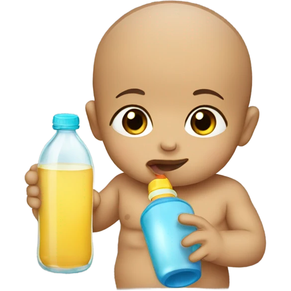 Baby drinking a bottle  emoji