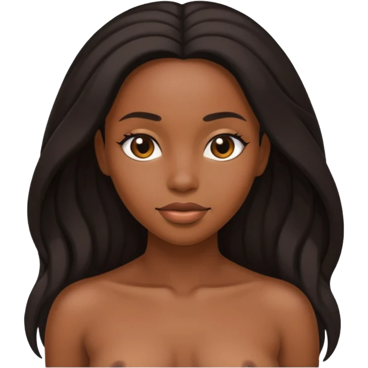 Голая негритянка emoji