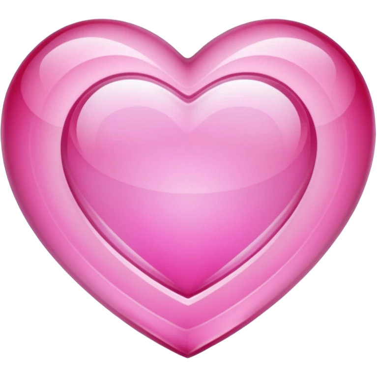 Pink heart shaped crystal with a $ carved in the center of the crystal. emoji