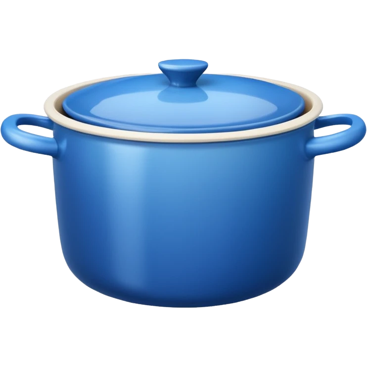 an empty blue kitchen pot emoji