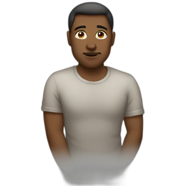 Thinking of men emoji