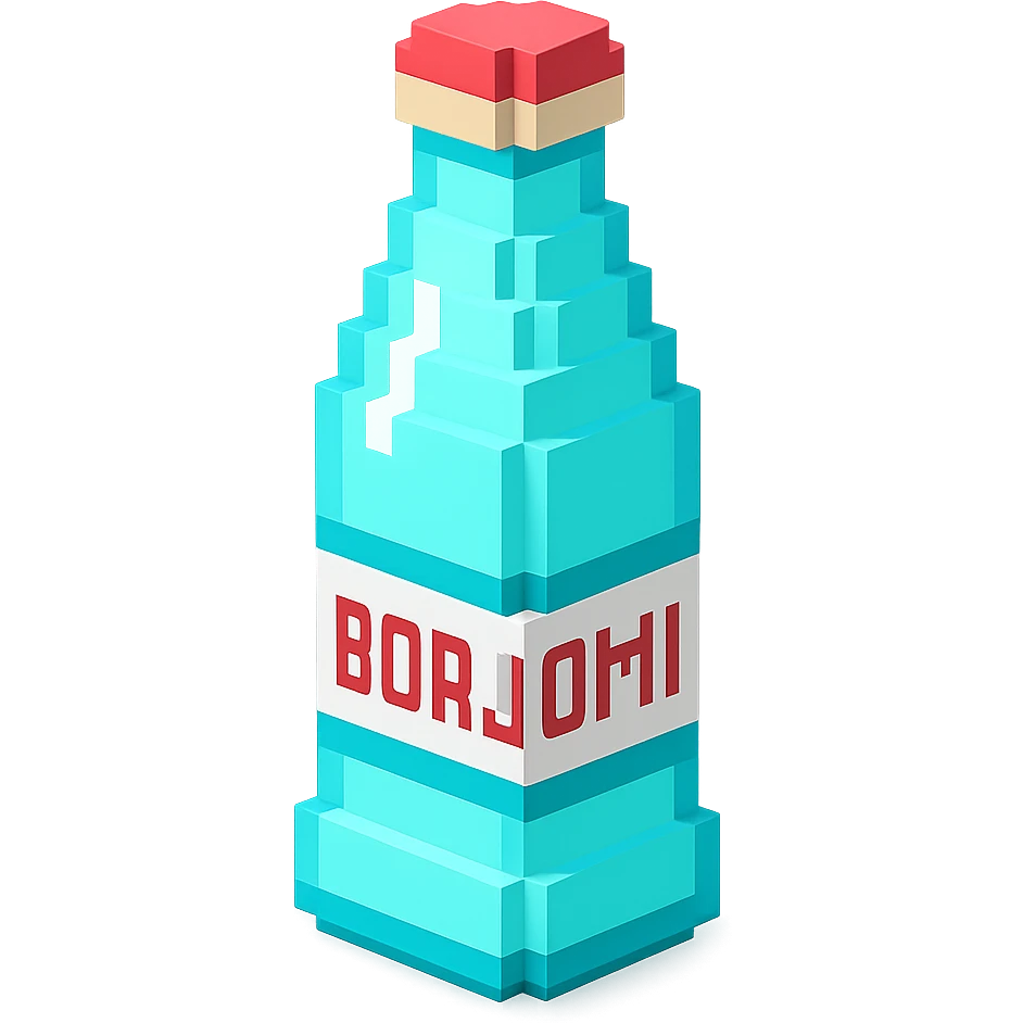 бутылка borjomi, no background emoji